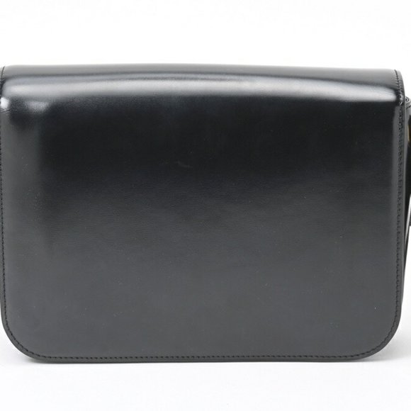 CELINE Classic Triomphe Bag Shoulder - Shiny Calfskin Black - Picture 5 of 10